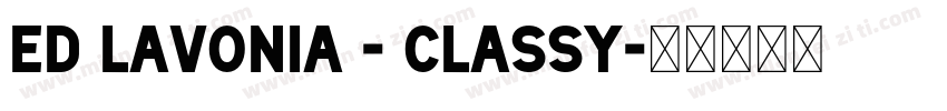 ED Lavonia - Classy字体转换